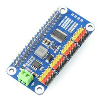 Servo valdiklio priedėlis, skirtas Raspberry Pi, 16 kanalų, 12 bitų, I2C, Waveshare 15275