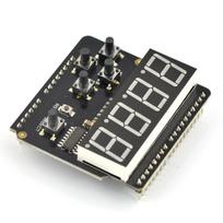 8 segmentų LED ekranas su mygtukais, skirtas Arduino