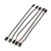 Lizdas-kaištis juostinis laidas 4 kontaktų - 20cm - 5 vnt