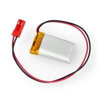 Akyga Li-Pol elementas 250mAh 1S 3.7V - JST-BEC jungtis + lizdas - 30x17x6mm
