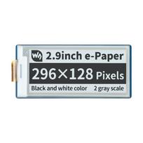 E-paper E-Ink, 2.9" 296x128px, SPI, juodas ir baltas, skirtas Raspberry Pi Pico, Waveshare 19408