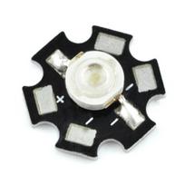 Power LED Star 3W LED - šiltai baltas su radiatoriumi
