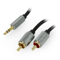Kruger&Matz AUX 3.5mm - 2x RCA 3m Juodas
