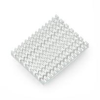 Radiatorius 40x30x5mm Raspberry Pi 4 40x30x5mm - sidabrinis