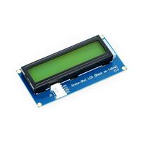 Grove, 2x16 simbolių LCD ekranas su apšvietimu (juoda ant geltonos)