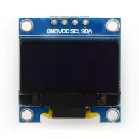 OLED ekranas, mėlyna grafika, 0.96" 128x64px I2C - mėlynas