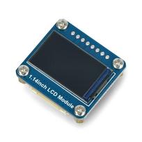 IPS LCD ekranas, 1.14" 240x135px SPI, 65K RGB, Waveshare 18231