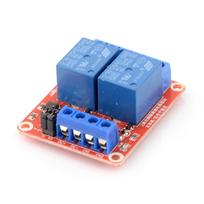 Relės modulis 2 kanalų H/L su optoizoliacija - kontaktai 10A/250VAC - ritė 12V