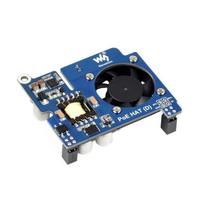 Power over Ethernet HAT (D), PoE ir 802.3af tinklo maitinimo priedėlis, Raspberry Pi 3B+/4B, Waveshare 19532
