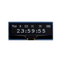 2.23” 128x32px OLED ekranas, SPI/I2C, juodas/baltas, skirtas Raspberry Pi Pico, Waveshare 19750