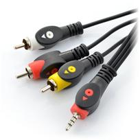Kabelis 3xRCA - AUX 3.5mm 3m