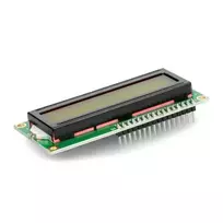 LCD ekranas 2x16 simbolių žalias su jungtimis - justPi