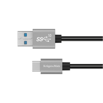 Kruger&Matz USB - USB C kabelis 10Gbps 0.5m