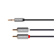Kruger&Matz Basic 2RCA - AUX 3.5mm kabelis 1.8m