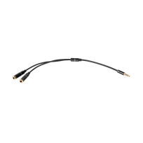 Adapteris 2xAUX - AUX 3.5mm 0.2m