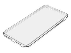 Dėklas iPhone 7/8 Plus sidabrinis "E"