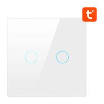Išmanusis šviesos jungiklis ZigBee Avatto ZTS02-EU-W2 2 krypčių TUYA (balta)