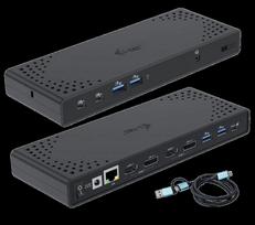 I-TEC USB 3.0/USB-C/Thunderbolt 3 Dualdock, DOCITECADUA4KDOCKPDL2