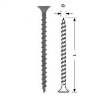 Sraigtas STARFIX gipsas-medis 3.5x55/F (juodas, 100vnt)