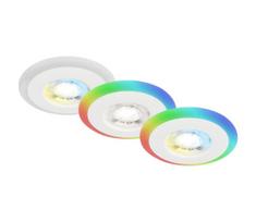Briloner - KOMPLEKTAS 3x LED RGBW Dimbare Badkamer lempa LED/5W/230V IP44+ +VP