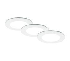 Briloner - KOMPLEKTAS 3x LED įleidžiamas lubinis vonios šviestuvas LED/4,8W/230V IP44 + +VP