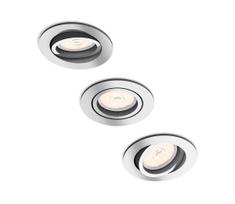 Philips 50393/11/PN - RINKINYS 3x Įleidžiamas šviestuvas DONEGAL 1xGU10/5,5W/230V