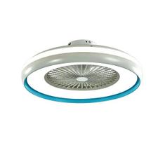 LED lubinis šviestuvas su ventiliatoriumi LED/45W/230V 3000/4000/6500K mėlyna