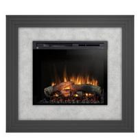 DIMPLEX KATRA BLACK-CONCRETE 28 XHD pastatomas elektrinis židinys su apdaila