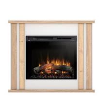 DIMPLEX KELSO WHITE-LIGHT OAK 28 XHD pastatomas elektrinis židinys su apdaila