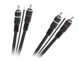 Kabelis 2 x RCA - 2 x RCA su valdymo laidu