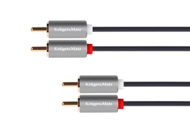 2 RCA-2 RCA laidas - 10m - Kruger&Matz - Basic