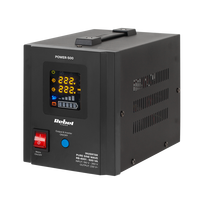 Nepertraukiamo maitinimo šaltinis Rebel POWER-500 - inverteris su gryna sinusine banga ir įkrovimo funkcija 12V 230V 500VA 300W