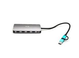 I-TEC USB-C Metal Nano Dock 2xHDMI 1xVGA 1xSD Cardreader 1xmicroSD Cardreader 1xGLAN 3xUSB 2.0 1xUSB 3.2 1xUSB-C3.2Data 1xUSB-C PD
