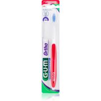 G.U.M Ortho 124 dantų šepetėlis kabėms minkštas 1 vnt.