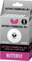 Butterfly Stalo teniso kamuolys BUTTERFLY MOKYMO Balta - 6 vnt.
