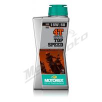 Alyva MOTOrex TOP SPEED 15W/50 Sintetinė - 4T - 1L