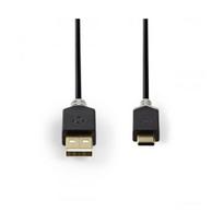 Nedis USB 2.0 | USB-A kištukas | USB-C™ kištukas juodas