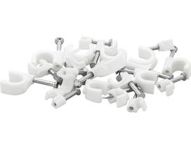Laido laikiklis 4 mm baltas apvalus
