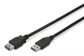 Extension Cable USB 3.0 SuperSpeed Type USB A/USB A/Z black 3,0m