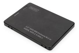 DIGITUS 2.5inch SATA HDD Enclosure M.2 or mSATA SATA 3 6Gbit/s write speed up to 520MB/s