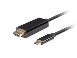 LANBERG Cable USB-C M ->HDMI M 1m 4K 60Hz black