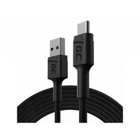 Green Cell KABGC22 USB kabelis USB 2.0 1,2 m USB A USB C Juoda