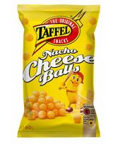 Kukurūzų traškučiai TAFFEL, Nacho Cheese Balls, 60g