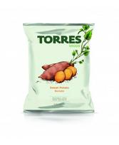 Saldžių bulvių traškučiai TORRES, 90g
