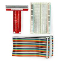 GPIO išplėtimas nuo Raspberry 3B+/3B/2B/B+ iki kontaktinės plokštės + juosta + maketavimo plokštė