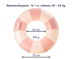 Pripučiamas plaukimo ratas, rausvas - 75 cm skresmuo