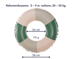Pripučiamas plaukimo ratas, žalias - 58 cm skresmuo