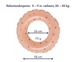 Pripučiamas plaukimo ratas, vyšnaitės - 58 cm skresmuo