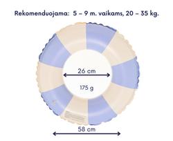 Pripučiamas plaukimo ratas, mėlynas - 58 cm skresmuo