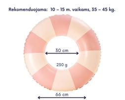 Pripučiamas plaukimo ratas, rausvas - 66 cm skresmuo